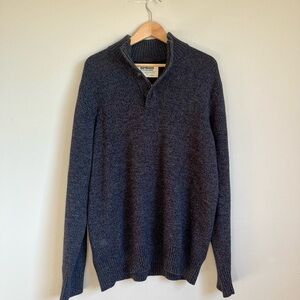 Men’s Dark Gray Zip Up Sweater